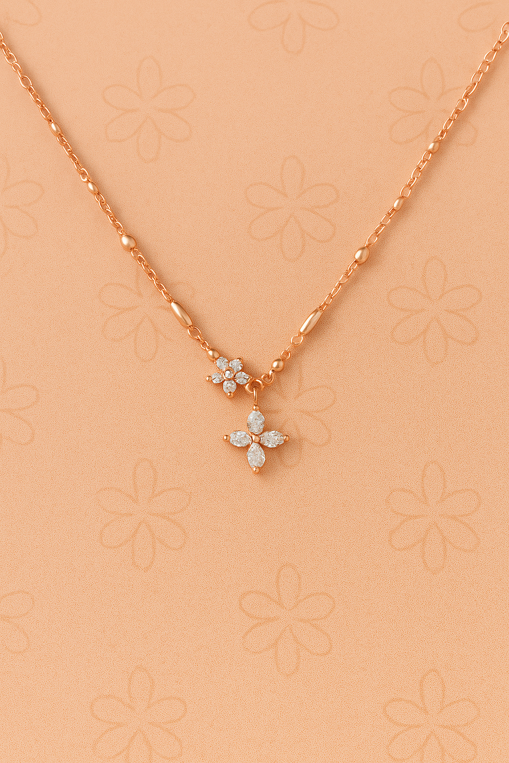 Luna Doble Necklace – Rose Gold (Pre-Order)